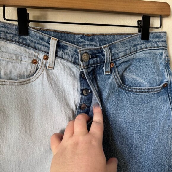 Levi’s | 501 Of Two Minds Button Fly Crop Jeans - Picture 3 of 8